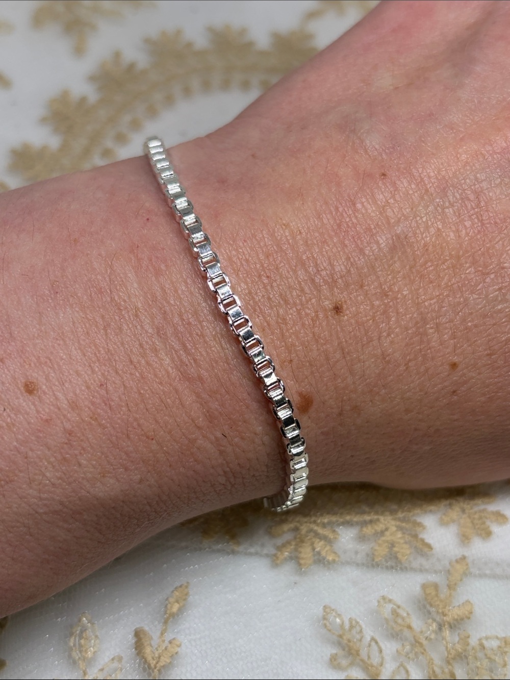 925 Sterling Silver Minimalist Link Bracelet Quiet Luxury Jewelry Unisex